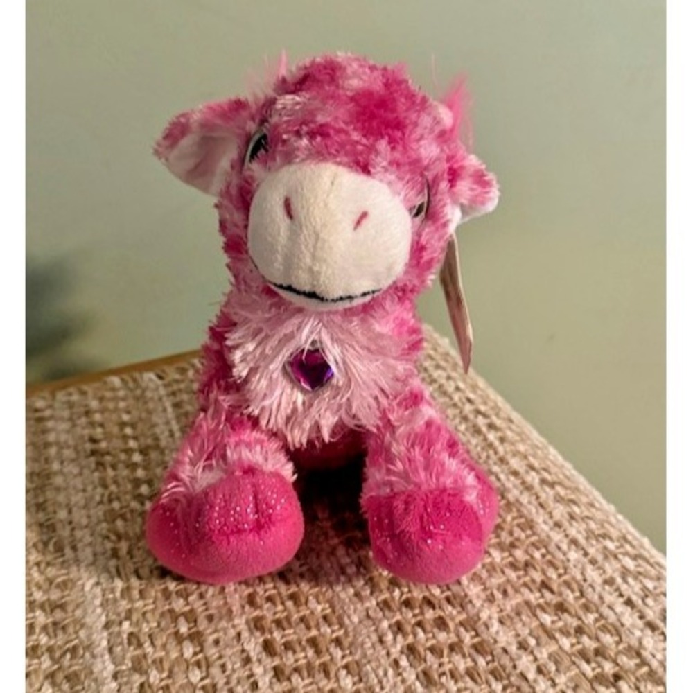 Wild Republic Sweet & Sassy 8-inch Giraffe 2014 Pink White New with Tags